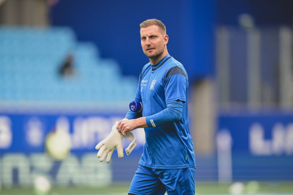 LINZ,AUSTRIA,28.SEP.24 - SOCCER - ADMIRAL Bundesliga, FC Blau Weiss Linz vs SK Sturm Graz. Image shows Andreas Lukse (Linz). Photo: GEPA pictures/ Daniela Moser